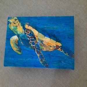 Turtle painting Elizabeth St. Hilaire